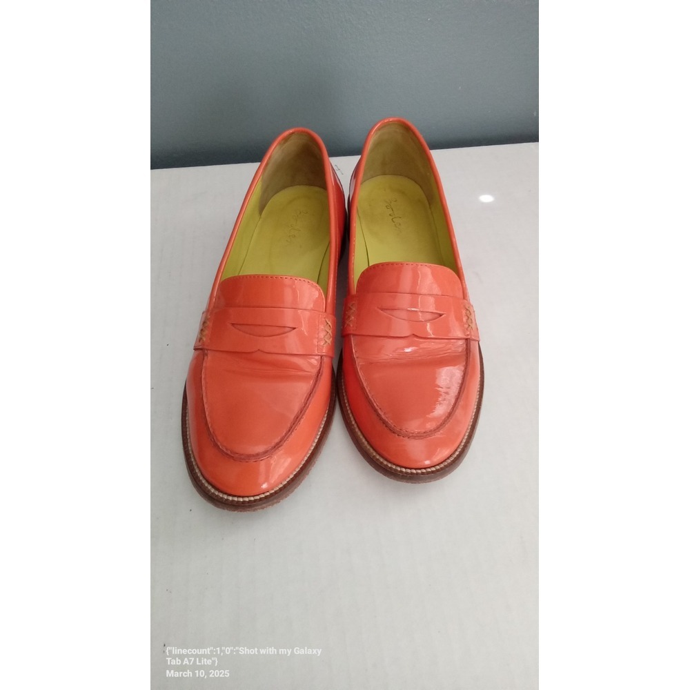 Boden Orange Patent Leather Penny Loafers Classic Style‎ Shoes